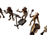 Monkey Band Antique Austrian Bronze Cold Painted 8 Figures