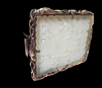 White Jade Silver Mounted Pendant 19th Century