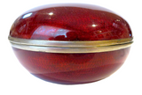 Cloisonné Silver Mounted Large Paste Box