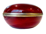 Cloisonné Silver Mounted Large Paste Box
