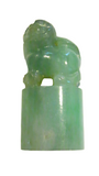 Apple Green Jadeite Seals - 3 Pieces