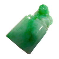 Apple Green Jadeite Seals - 3 Pieces