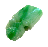 Apple Green Jadeite Seals - 3 Pieces