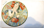 Mucha Original Postcards - Months - Circa 1900