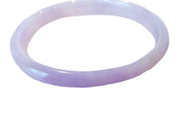 Lavender Jadeite Pair Bangle Bracelets Translucent