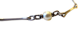 Antique Platinum And Natural Pearl Watch Chain