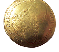 8 Escudo Gold Carlos IIII (IV) 1806 Spain Bolivian Potosi Mark