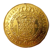 8 Escudo Gold Carlos IIII (IV) 1806 Spain Bolivian Potosi Mark