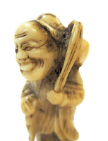 Netsuke Standing Sage OX Bone - Bovine 18th/19th Century