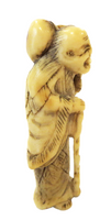 Netsuke Standing Sage OX Bone - Bovine 18th/19th Century