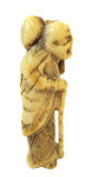 Netsuke Standing Sage OX Bone - Bovine 18th/19th Century