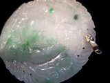 Jadeite Apple Green And White Translucent Buddha