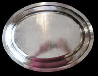 Garrard English Sterling Silver Tray 19th Century Crest - Sutton Baronets