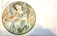 Mucha Original Postcards - Months - Circa 1900