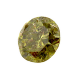 Grayish-Green Round Natural Fancy Diamond