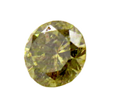 Grayish-Green Round Natural Fancy Diamond