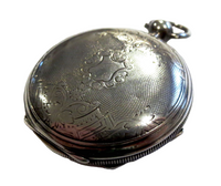 Pocket Watch Silver Hauser Milwaukee - Auguste Saltzman