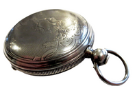 Pocket Watch Silver Hauser Milwaukee - Auguste Saltzman