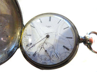 Breton Geneva Silver Antique Pocket Watch