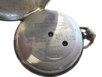 Breton Geneva Silver Antique Pocket Watch