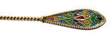 Plique-A-Jour Sterling Silver Gilt Antique Spoon NORWEGIAN  By Bergen