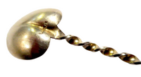 Enamel & Sterling Gilt Spoon Antique - Art Nouveau Flower