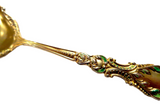 Enamel And Sterling Gilt Spoon Antique Art Nouveau By BLACKINTON