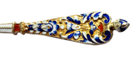 Enamel And Sterling Gilt Spoon - Antique Art Nouveau Russian/European