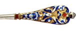 Enamel And Sterling Gilt Spoon - Antique Art Nouveau Russian/European