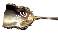 Enamel Sterling Scoop Spoon Art Nouveau - Antique By WATSON