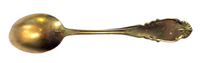 Enamel And Sterling Gilt Spoon Antique Art Nouveau By  BLACKINTON 1897