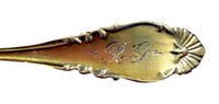 Enamel And Sterling Gilt Grapefruit Spoon Art Nouveau By BLACKINTON