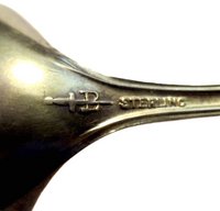 Enamel And Sterling Gilt Grapefruit Spoon Art Nouveau By BLACKINTON