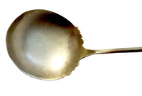 Enamel And Sterling Gilt Gravy Ladle By WATSON Antique Art Nouveau