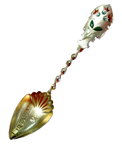 Enamel And Sterling Gilt Spoon Liberty NY Art Nouveau