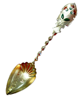 Enamel And Sterling Gilt Spoon Liberty NY Art Nouveau