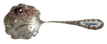 Ice Cream Pierced Antique Sterling And Enamel Spoon Sailboat By Campbell-Metcalf