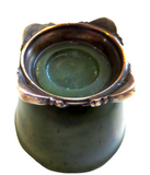 Jade Bowl Sterling Silver Mounting Signed Edward Farmer