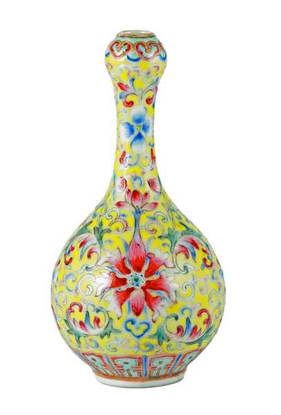 Chinese Porcelain 'Famille Jaune' Vase