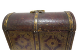 Italian Antique Leather Strongbox Gilt Tooling Hidden Compartments 17th/18th Century Fabulous