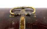 Italian Antique Leather Strongbox Gilt Tooling Hidden Compartments 17th/18th Century Fabulous
