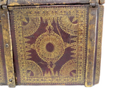 Italian Antique Leather Strongbox Gilt Tooling Hidden Compartments 17th/18th Century Fabulous