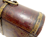 Italian Antique Leather Strongbox Gilt Tooling Hidden Compartments 17th/18th Century Fabulous