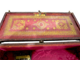 Italian Antique Leather Strongbox Gilt Tooling Hidden Compartments 17th/18th Century Fabulous