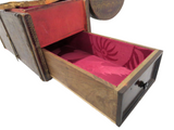 Italian Antique Leather Strongbox Gilt Tooling Hidden Compartments 17th/18th Century Fabulous