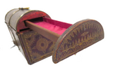 Italian Antique Leather Strongbox Gilt Tooling Hidden Compartments 17th/18th Century Fabulous