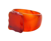 Carnelian Agate Medallion Ring Antique - Victorian