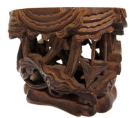 Wood Carved Stand Elaborate Chinese Qing