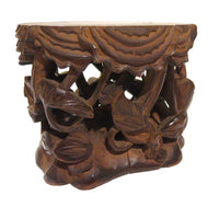Wood Carved Stand Elaborate Chinese Qing