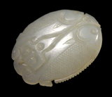 White Jade Double Fish Pendant 18th Century